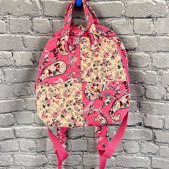 Vera Bradley Botanical Paisley Pink Totepack Backpack - Picture 2 of 6